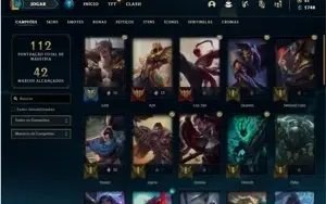 Conta Ferro 2 com 37 Champs e 43 Skins + 1 Prestigio do Sett