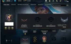 Conta Ferro 2 com 37 Champs e 43 Skins + 1 Prestigio do Sett