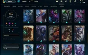 Conta Ferro 2 com 37 Champs e 43 Skins + 1 Prestigio do Sett