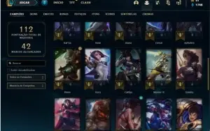 Conta Ferro 2 com 37 Champs e 43 Skins + 1 Prestigio do Sett