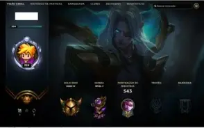 Conta LoL, Gold 4, todos champios e muitas skins