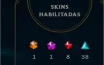 Conta LoL, Gold 4, todos champios e muitas skins