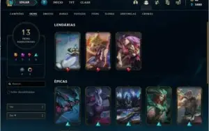 CONTA LOL PLATINA IV