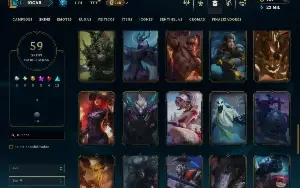 Ferro 4 com 150 Champs e 59 Skins + Kayle Juiza