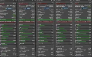 Tibia! Elite Knight 375 Nefera + Elite Knights 203,175 PvP
