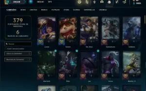 Conta Unranked com 115 Champs e 81 Skins ( MAIN TOP )