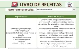 Planilha Livro De Receitas 2024