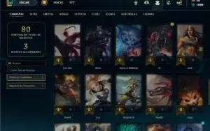 Ferro 1 com 47 Champs e 12 Skins