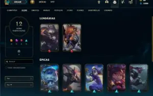 Ferro 1 com 47 Champs e 12 Skins