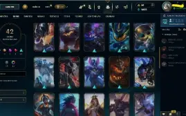 Conta League Of Legends Lvl 189 Ex-Gold - Bastante Skin
