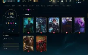 Bronze 2 com TODOS os champs e 105 Skins