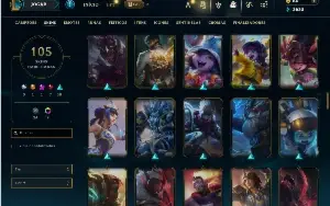 Bronze 2 com TODOS os champs e 105 Skins