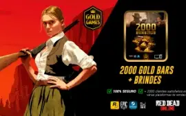 2000 Gold Bars Para Red Dead Online (Para PC) + Brindes