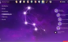 Keqing + Klee + Venti + Qiqi + Zhongli + Arma 5* - Rank 55