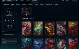 Conta Smurf com todos os champions e 148 skins