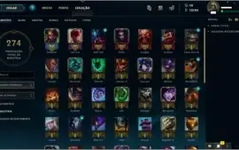 Conta Smurf com todos os champions e 148 skins