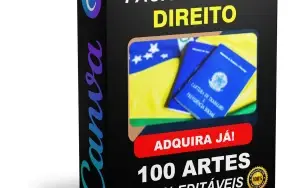Pack Canva Direito Vol 2 - 100 Artes Editáveis