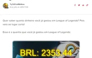 CONTA DE LOL PERFEITA PARA MAIN ADC, M7 E SKIN COM QUASE TDS