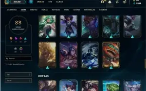 Conta unranked com 95 Champs e 88 Skins + 2 Prestigio (FIZZ)