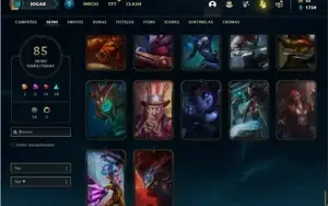 Conta Bronze 1 com 94 Champs e 85 Skins