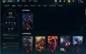 Conta Bronze 1 com 94 Champs e 85 Skins