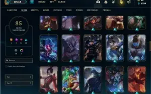 Conta Bronze 1 com 94 Champs e 85 Skins