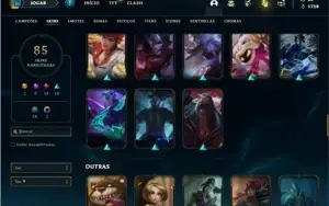 Conta Bronze 1 com 94 Champs e 85 Skins
