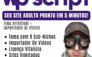 Tema Adulto + Plugin Importador De Videos Em Massa Original