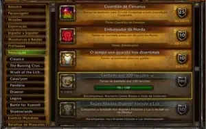 Conta WOW, 17k de Achiev + Torre dos Magos e Montarias Raras