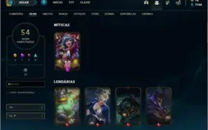 CONTA LOL 150 CHAMPS+ 60 SKINS COM EMAIL ORIGINAL