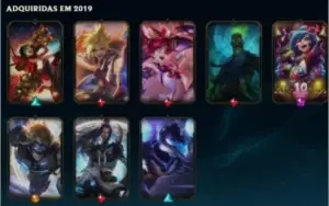 Conta Lvl 72 com varias skins de adc!!!!