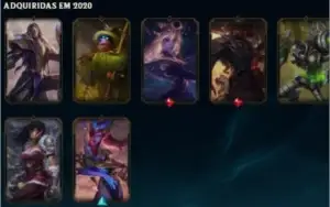 Conta Lvl 72 com varias skins de adc!!!!