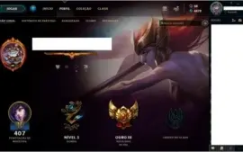Conta League of Legends com 185 Skins