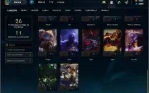 Conta prata 3 com 4 Skins e 32 Champs + 1000 RP