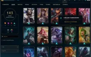 Conta de LoL Gold 3, Todos os Champs e 143 skins (Nv 396)