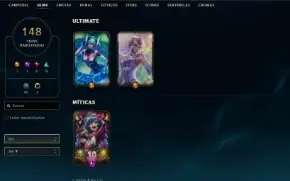 melhor preço, Conta lol com lindas skins.