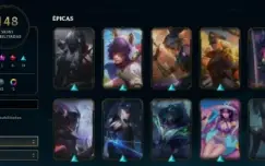 melhor preço, Conta lol com lindas skins.