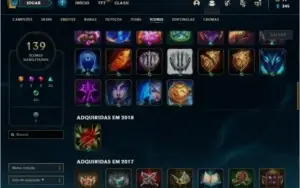 Conta Lol 8 Anos RARA, lvl 135 & Wild Rift Esmeralda