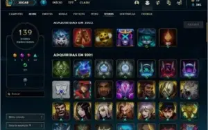 Conta Lol 8 Anos RARA, lvl 135 & Wild Rift Esmeralda