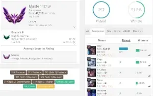 Conta Lol Mestre 100 Pontos + Valorant Prata 70 Skins Honra5
