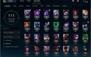 Conta LOL Gold IV  FULL CHAMP 362 Skins
