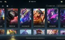 Ex Desafiante-185 Skins(Muita Lendária/Épic)-Wukong Radiante