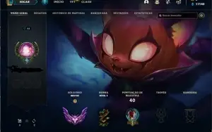 Conta de lol mestre com 17K EA
