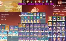 YOIMIYA C1 + AGITAÇÃO TROVEJANTE + VENTI + XIAO AR46