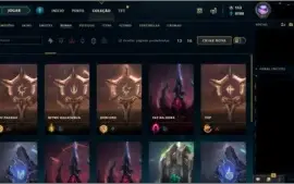 Conta LoL Colecionador 480k RP, 460 skins, Todos os Champs