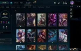 Conta LoL Colecionador 480k RP, 460 skins, Todos os Champs