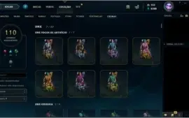 Conta LoL Colecionador 480k RP, 460 skins, Todos os Champs