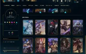 Esmeralda 1 com 65 Champs e 17 Skins +5 Vitoriosas