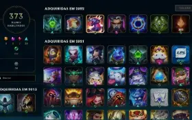 CONTA DE 2013, VARIAS SKINS E TODOS CAMPEÕES