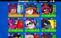 Conta Brawl Stars Full +9 /40 mil de ouro - 67/68 Brawlers